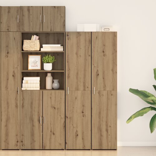VidaXL visok regal Artisan hrast 40x42.5x185 cm Inženirski les Slike