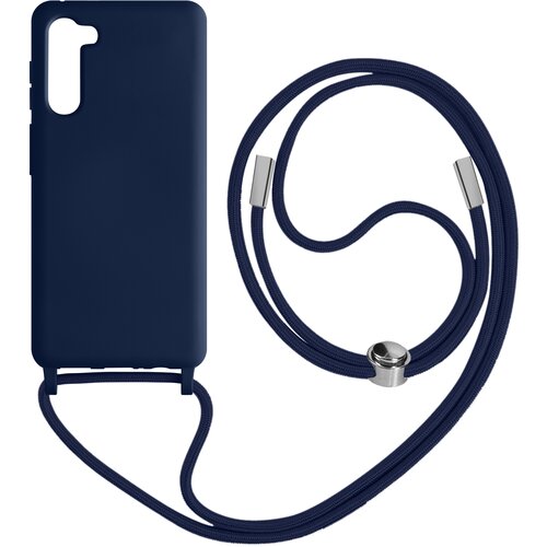 AVIZAR Ovitek z vrvico za Samsung S23 Plus, serija NeckShell Midnight Blue, (20669866) Cene