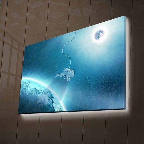 Wallity Zidna slika sa LED rasvjetom NASA-014, 45x70 cm Cijene