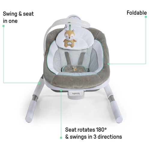 Kids II INGENUITY LJULJASKA ANYWAY SWAY™ - RAY™ 0-9M (MAX 9KG)12584 Cene