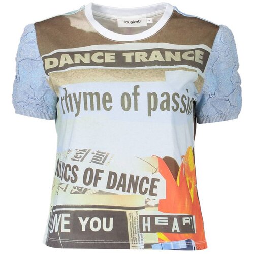 Desigual LIGHT BLUE WOMAN SHORT SLEEVE T-SHIRT Cijene