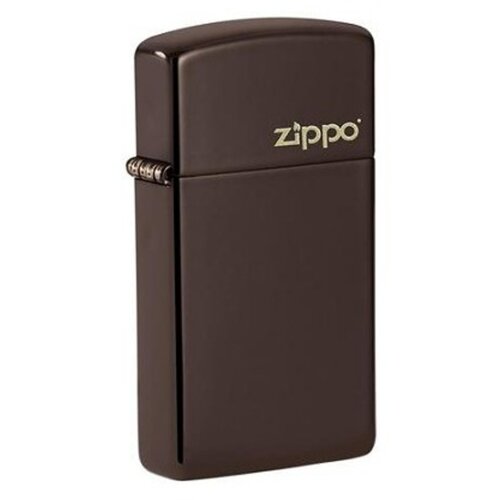 Zippo 49266ZL slim brown logo upaljač Slike