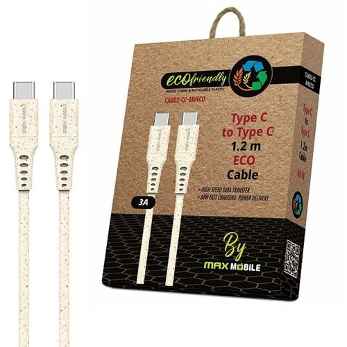 Max Mobile DATA KABEL TYPE C-TYPE C CA002 QC 3A 1,2m ECO Cijene