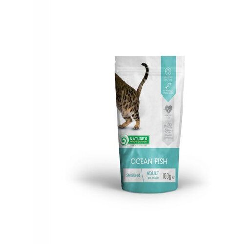 Natures Protection hrana za mačke sterllised sa ukusom ribe 100g Slike