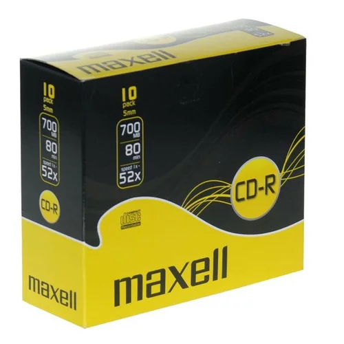 Maxell CD-R 52x, 700MB, 10 slim kom u kutiji