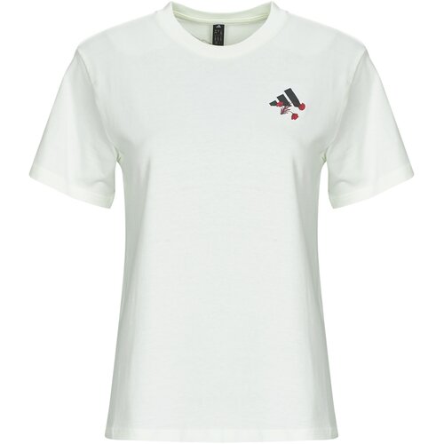 Adidas Majice s kratkimi rokavi Tiro Floral Graphic T-Shirt Bela Slike