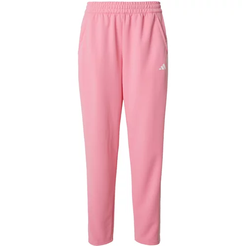 Adidas Sportske hlače 'ES 3S' roza / bijela