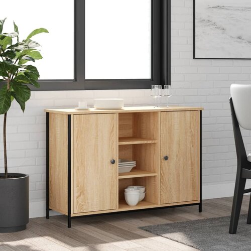 VidaXL Komoda boja hrasta sonome 100 x 35 x 70 cm konstruirano drvo Slike