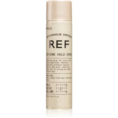 REF Extreme Hold Spray N°525 sprej za kosu s dodatno pojačanim učvršćivanjem 75 ml