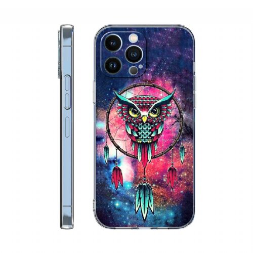 Onasi silikonski ovitek sova za iphone 14 6.1 - roza Cene