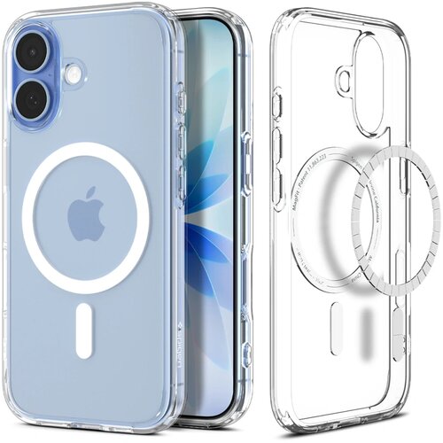Spigen ULTRA HYBRID MAG MAGSAFE maska za IPHONE 17 CLEAR/WHITE Slike