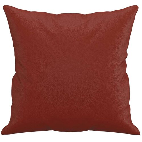  Jastuci 2 kom crvena boja vina 40x40 cm od umjetne kože Slike