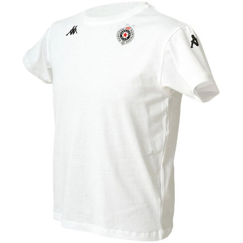Kappa Majica kratkih rukava za dečake Amepar Partizan, Bela Cene