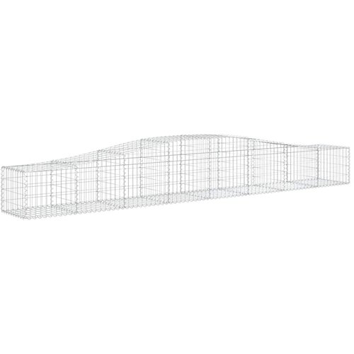  Lučne gabionske ko&amp;scaron;are 5 kom 400x50x40/60 cm pocinčano željezo Slike