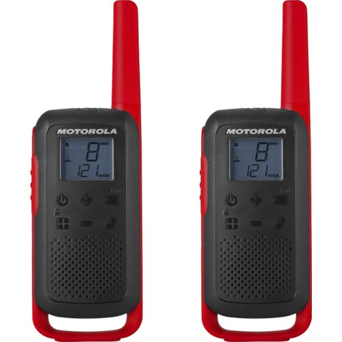 Motorola Walkie Talkie, domet 8 km, 16 kanala, crvena – TLKR T62 RD Cijene