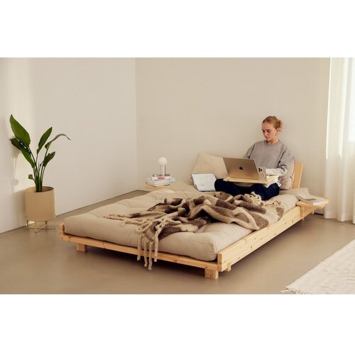 Karup Design Bračni krevet od masivnog bora s podnicom 160x200 cm u prirodnoj boji Social Bed &amp;ndash; Slike