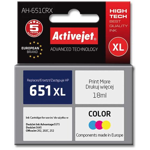 Activejet barvno črnilo HP 651 C2P11AE, 18ml Cene