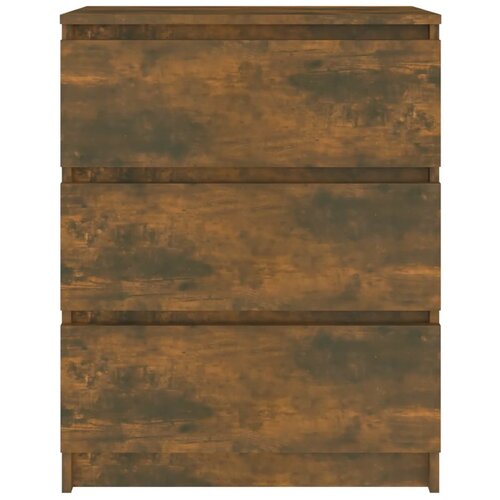  Komoda boja dimljenog hrasta 60 x 35 x 76 cm konstruirano drvo Slike