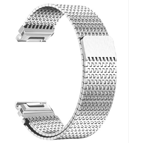 INF Združljivo z Garmin Fenix 7/8: Magnetni jekleni pašček za uro Silver 26 mm, (5000079457) Cene