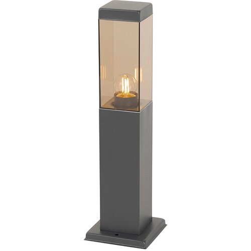 QAZQA Moderna zunanja svetilka temno siva z dimom 45 cm - Malios Cene