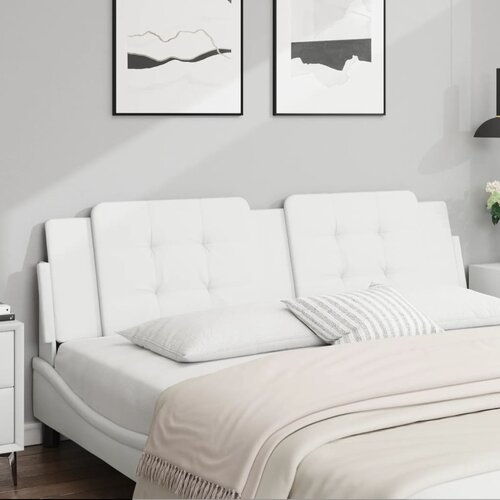 The Living Store Vzglavna stranica bela 180 cm umetno usnje - Vzglavna Stranica, (21659002) Slike