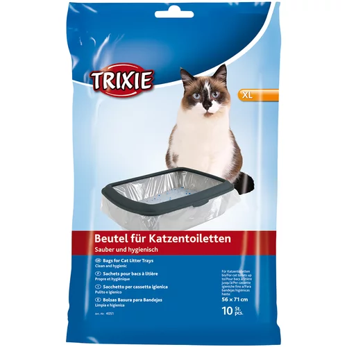 Trixie vrećice za mačji WC - XL: do 56 × 71 cm, 10 komada