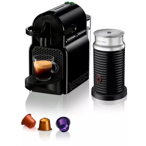 Nespresso aparat za kafu inissia crni & aeroccino 3 crni (A3ND40EUBK-DL) Slike