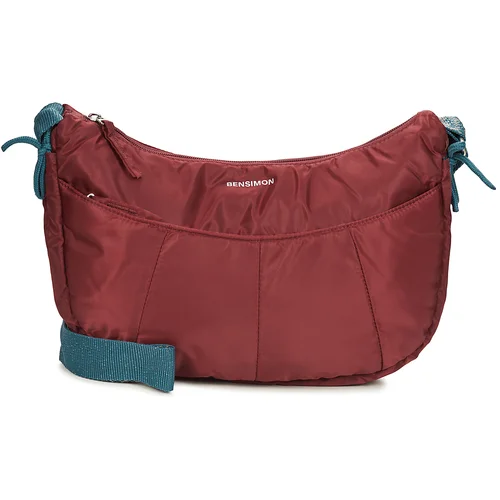 Bensimon Torbe za čez ramo HALF MOON BAG Bordo