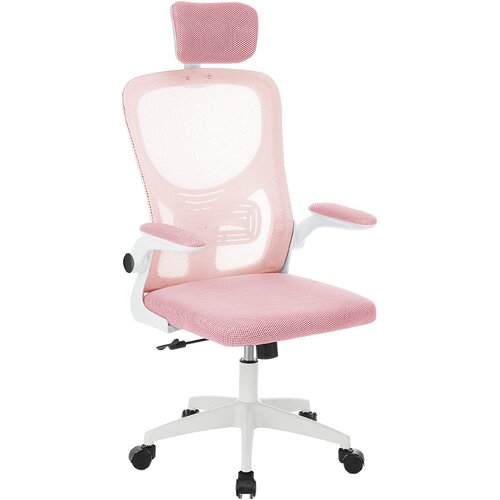Timeless Tools Ergonomska pisarni&scaron;ka stolica z ledveno oporo in naslonjalom za glavo - Roza, (5000326294) Cene