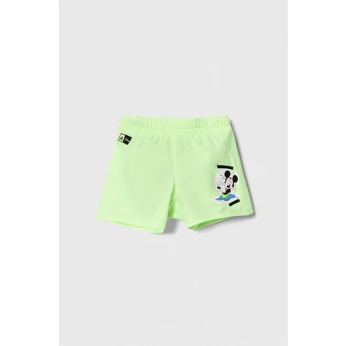 Adidas Otroške kopalne kratke hlače Dy Mic Swim Sho x Disney zelena barva
