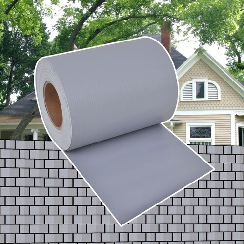 VidaXL Vrtno platno PVC 70x0,19 m svetlo sivo Slike