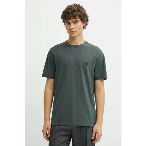 Abercrombie & Fitch Kratka majica moška, zelena barva, KI124-4099-300