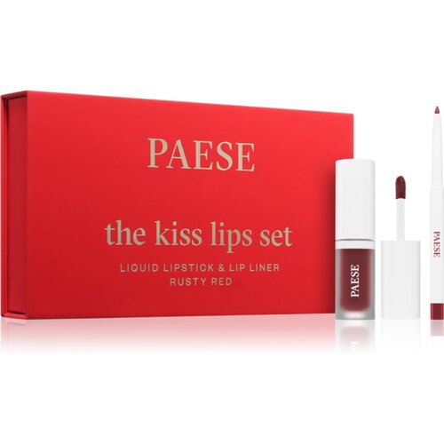 Paese The Kiss Lips Set Rusty Red poklon set 04 Rusty Red nijansa Slike