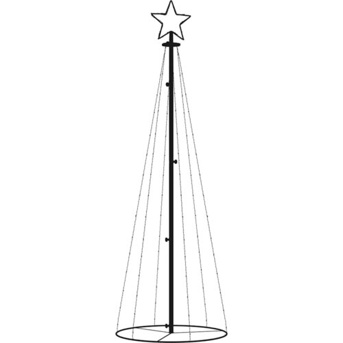  Stožasto božićno drvce hladno bijelo 108 LED žarulja 70x180 cm Slike