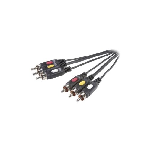 SpeaKa Professional Činč AV priključni kabel [3x činč utikač - 3x činč-utikač] 2 m crn | Eponuda.ba
