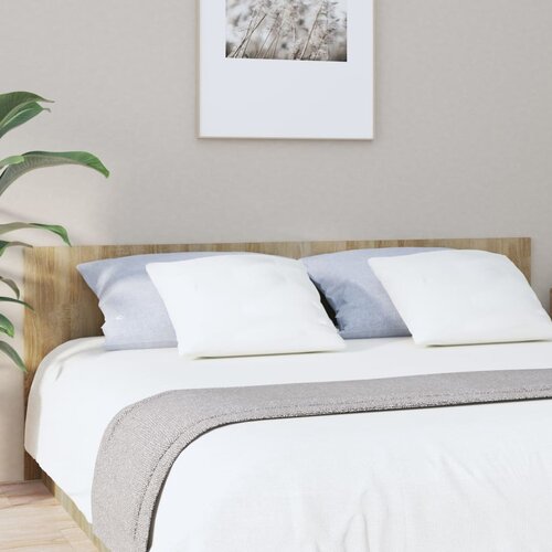VidaXL Posteljno vzglavje sonoma hrast 200x1,5x80 cm konstruiran les Slike