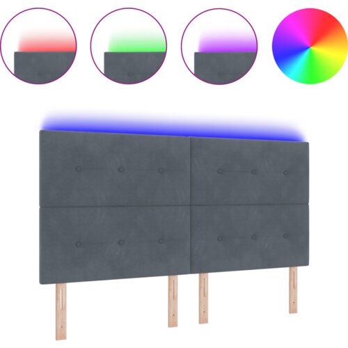  LED Uzglavlje Tamno Sivo 90 cm Bar&amp;scaron;un Slike