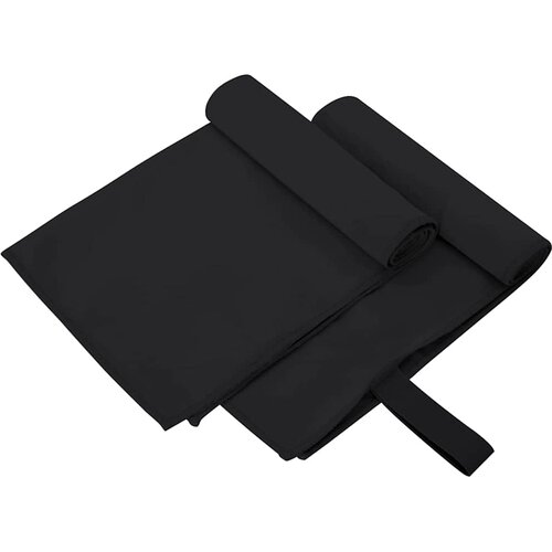  Sportski Ručnici 2 pcs Crna 50 x 30 cm Poliester i poliamid Cene