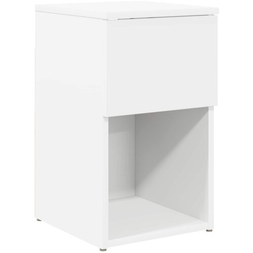 VidaXL Ormarić za krevet Bijela 29 x 31 5 x 49 cm Konstruirano drvo - Bijela 1 Slike
