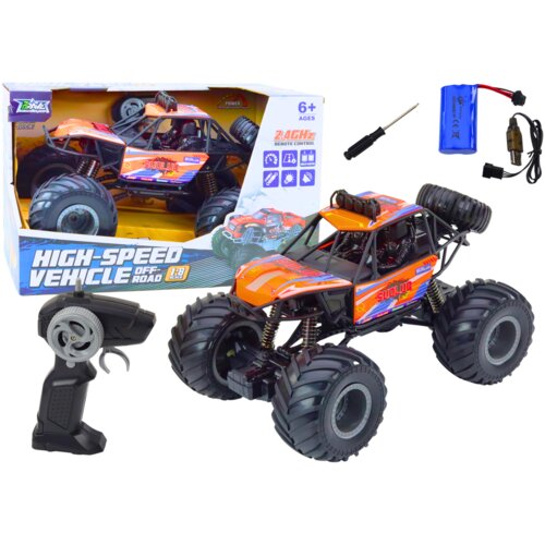 Lean_Toys Terenski daljinsko voden RC avto 1:8 blažilniki oranžni Cene