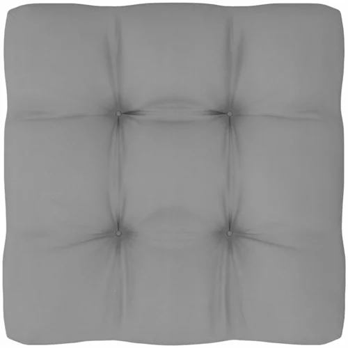Jastuk za sofu od paleta sivi 80 x 80 x 12 cm