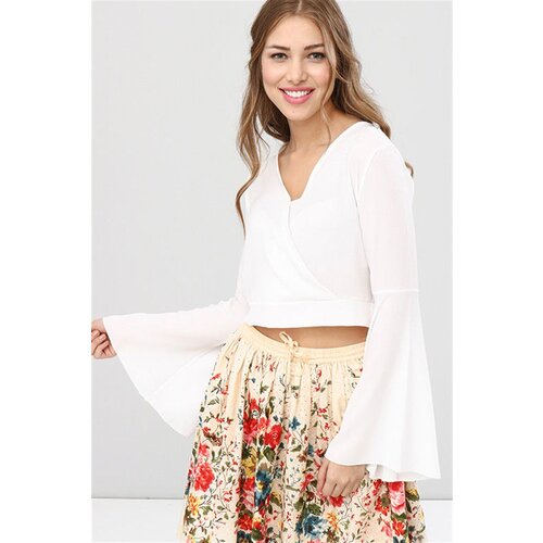Dewberry Z6226 WOMEN'S BLOUSE-WHITE Cene