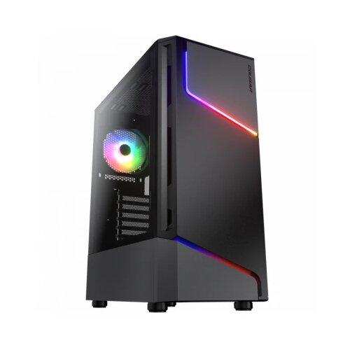 COUGAR GAMING COUGAR | MX360 RGB | PC Case | Mid Tower / Metal Front Panel with ARGB strips / 1 x ARGB Fan / TG Left Panel Cene
