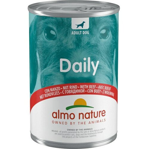 Daily dog adult almo nature govedina konzerva 400g Slike