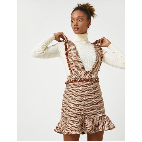 Koton Dress - Ecru - Ruffle both Slike