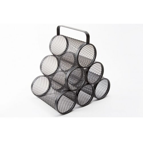  Žičani stalak za vino Mayaj 28x18,5x25 cm metalni crni Cijene