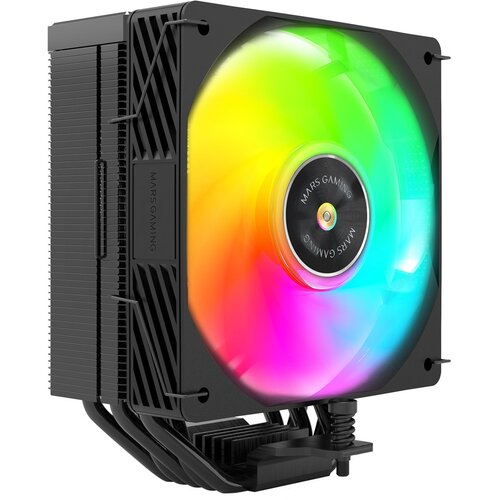 TACENS Mars Gaming MCPUX5ARGB computer cooling system Processor Air cooler 12 cm Black 1 pc(s) Slike