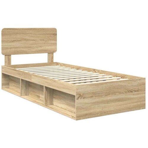  Okvir za krevet s uzglavljem Sonoma hrast 75 x 190 cm Slike