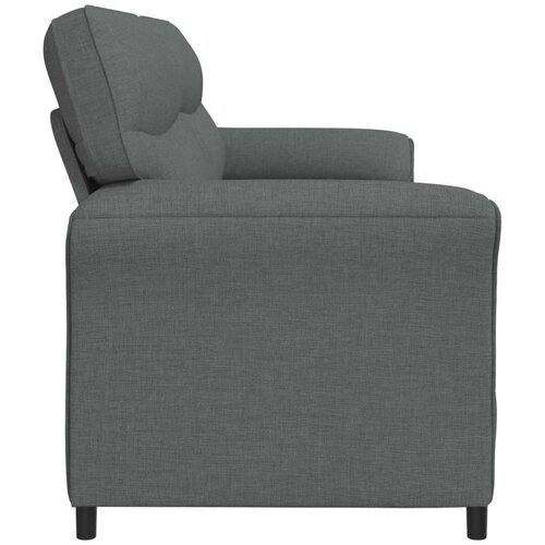 SOFA 100% poliester metalna konstrukcija MDF &Scaron;perploča - Tamnosiva 3-sjedalna (180 cm) Cijene