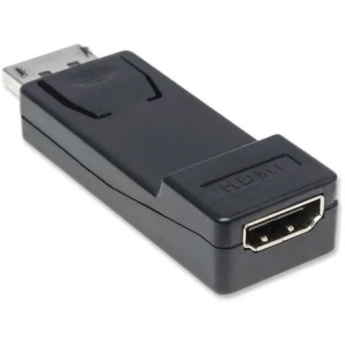 Manhattan 151993 DisplayPort adapter [1x muški konektor displayport - 1x ženski konektor HDMI] crna UL certificiran, pozlaćeni kontakti